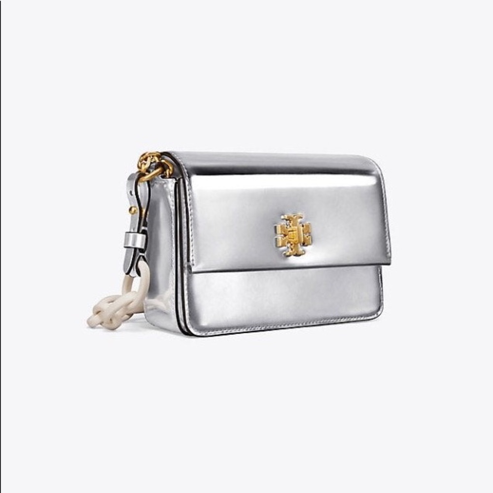 Tory Burch Kira Mini Silver Crossbody